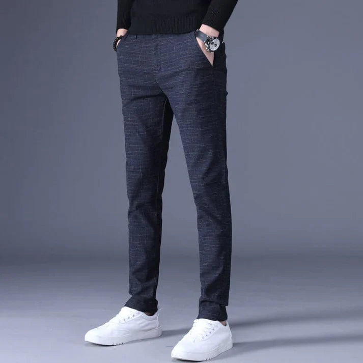 Alex -pantaloni in tessuto dal taglio moderno