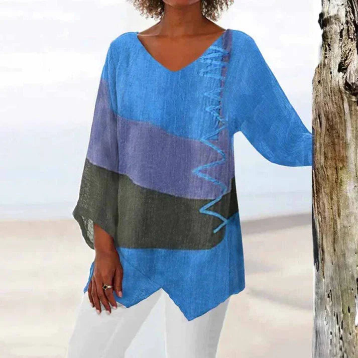 Élodie lavin | Camicia in stile tricolore