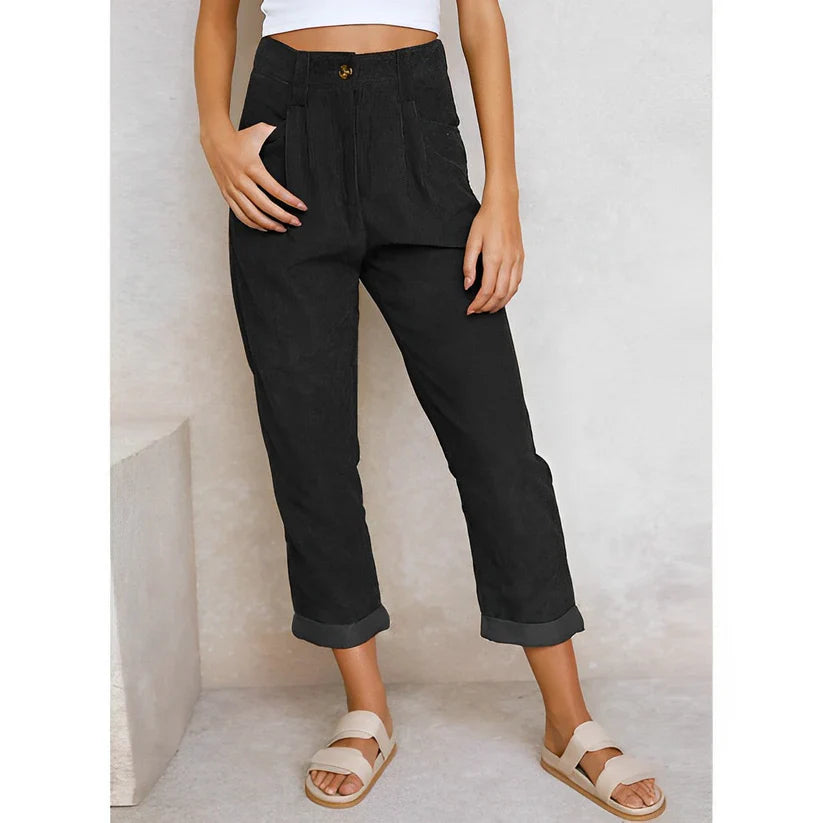 Jana - pantaloni di velluto a coste alla moda