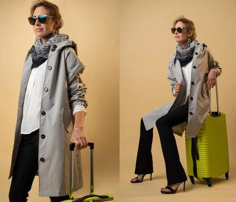 Impermeabile oversize con scudo urbano e trend setter