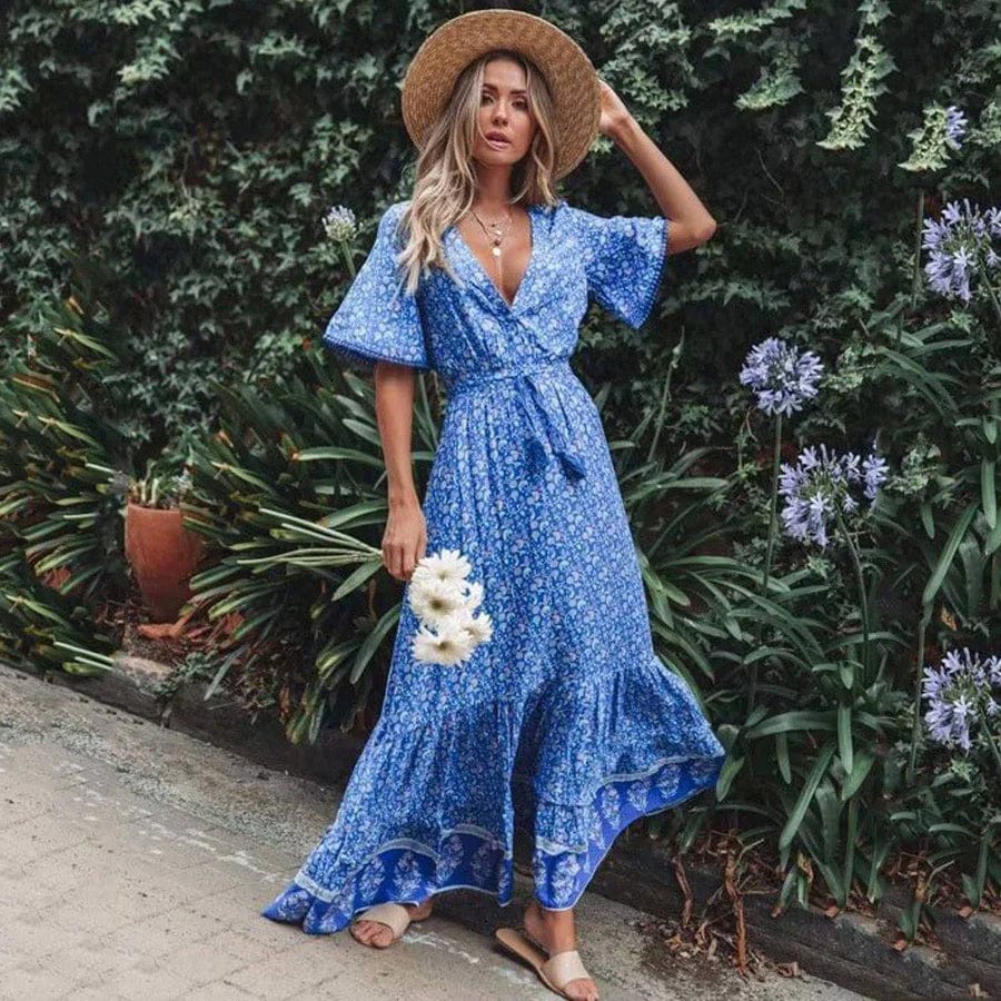 Abito floreale hippie chic | Aereo