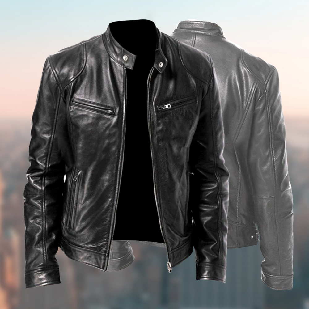 F.S. | giacca in pelle da uomo elegante e di alta qualità