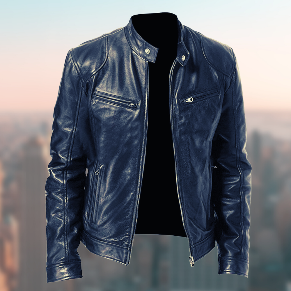 F.S. | giacca in pelle da uomo elegante e di alta qualità
