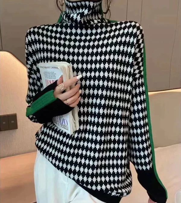 Isabelle moreau | Maglione a collo alto fantasia