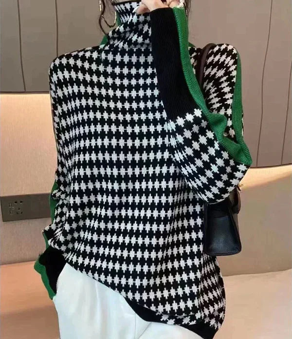 Isabelle moreau | Maglione a collo alto fantasia