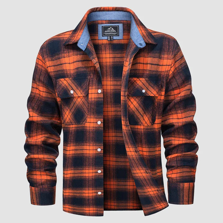 Mas – camicia foderata in flanella per uomo