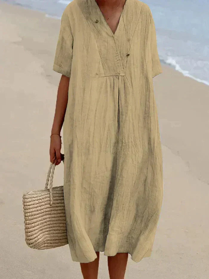 Abito in lino e cotone