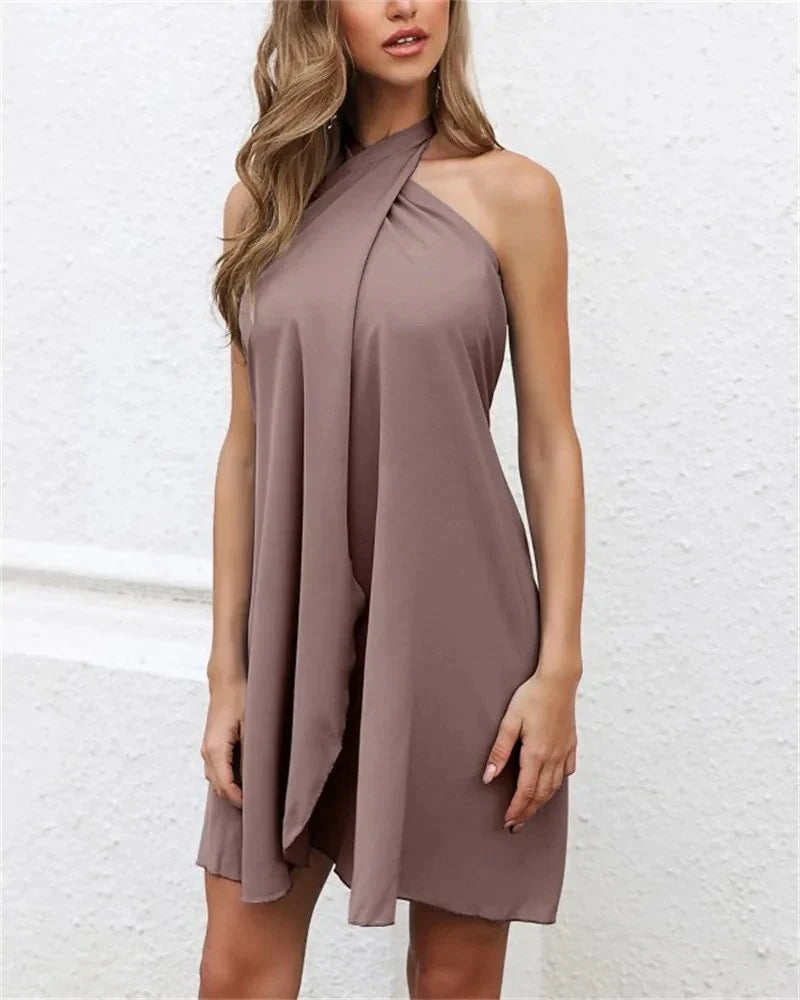 Elegante abito estivo drappeggiato