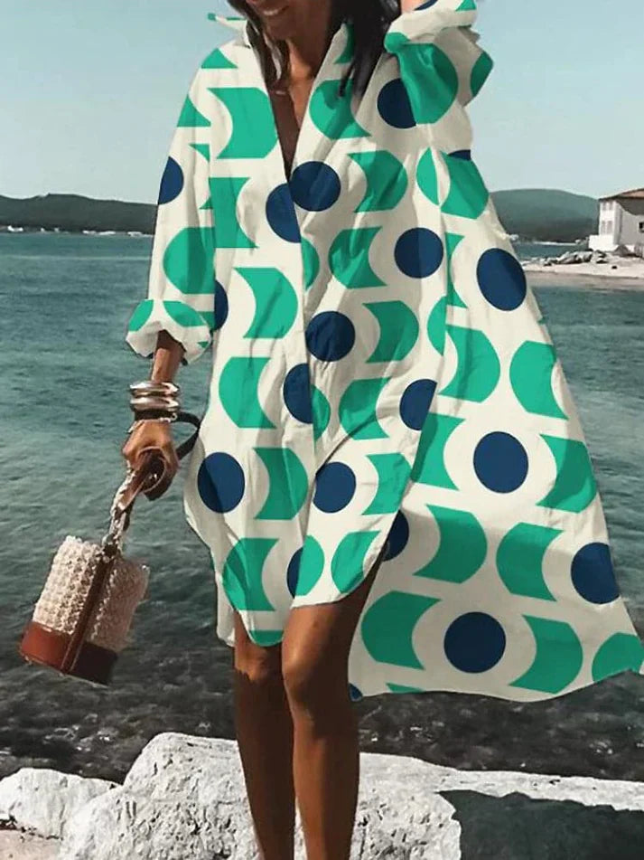 Fina - abito ampio e colorato con fantasie estive