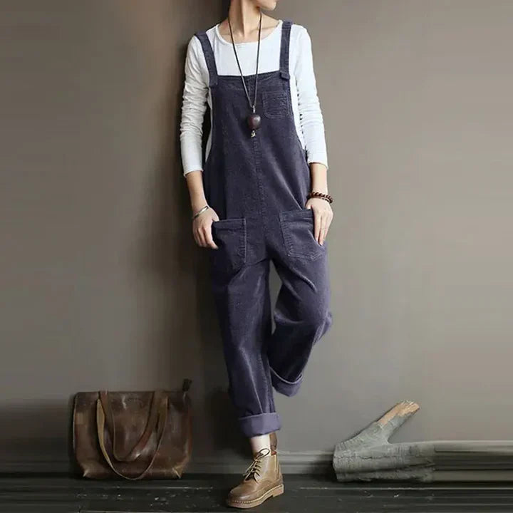 Salopette in denim casual per uno stile chic e confortevole