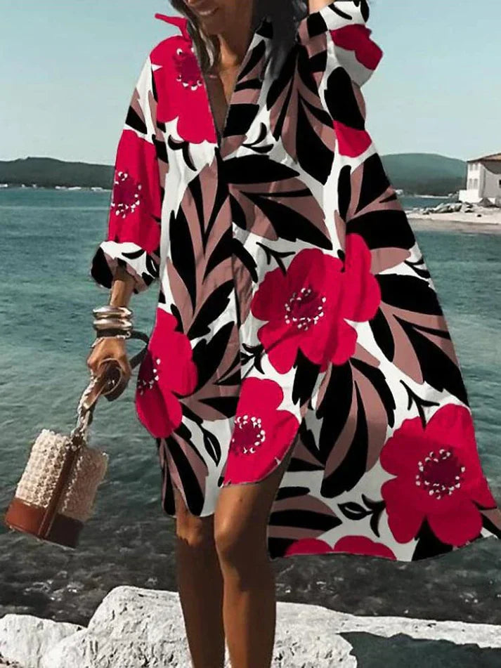 Fina - abito ampio e colorato con fantasie estive