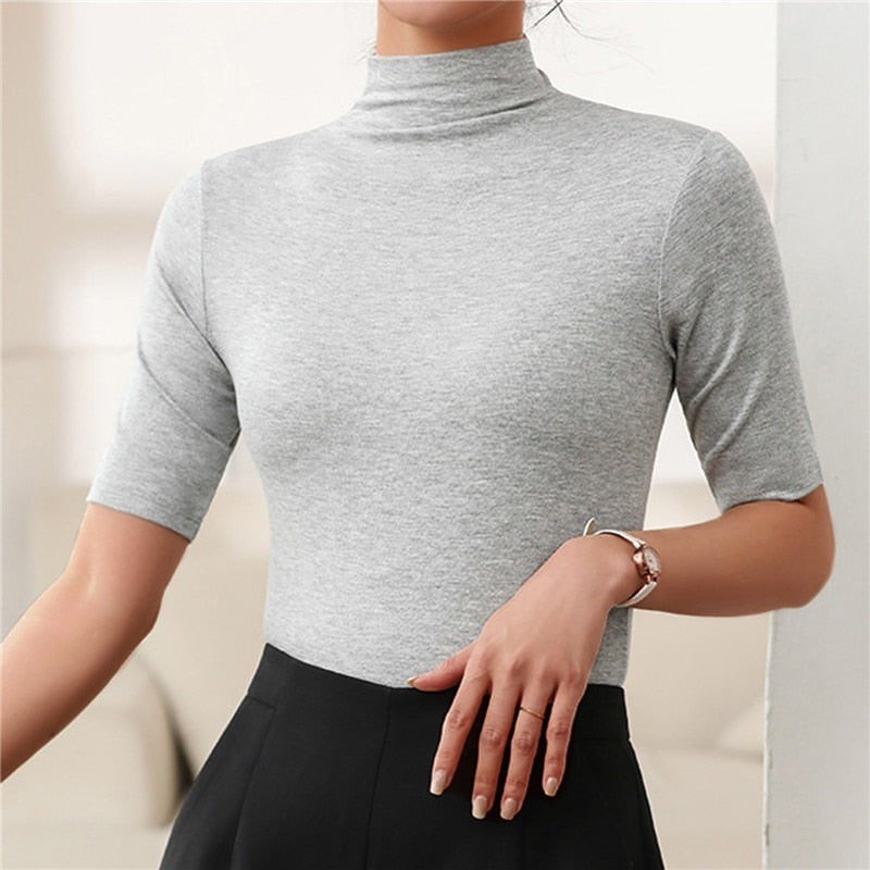 Classico maglione dolcevita senza cuciture- Esther