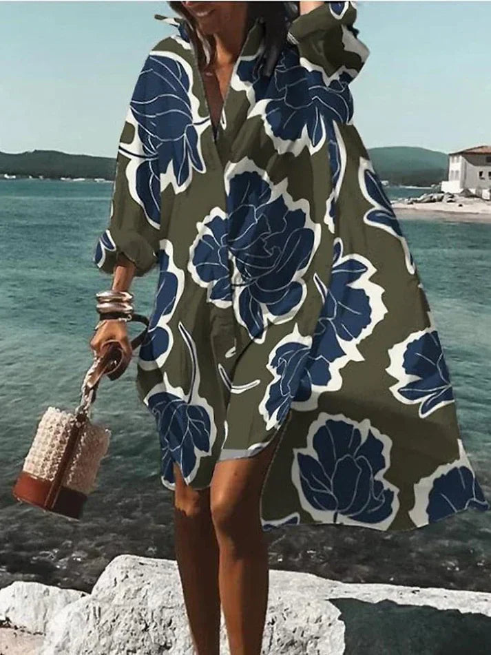 Fina - abito ampio e colorato con fantasie estive
