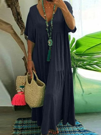 Abito in cotone e lino - Anne