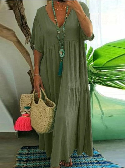 Abito in cotone e lino - Anne