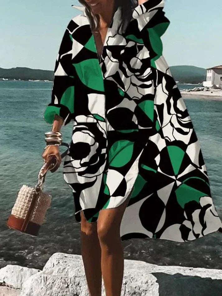 Fina - abito ampio e colorato con fantasie estive