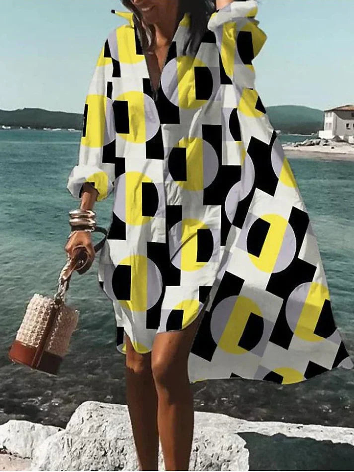 Fina - abito ampio e colorato con fantasie estive