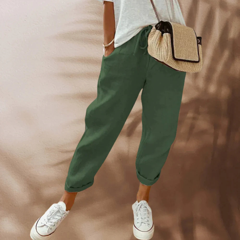 Pantaloni di lino casual ed eleganti- tracey