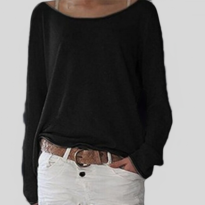 Alexa - elegante maglione leggero con scollo rotondo