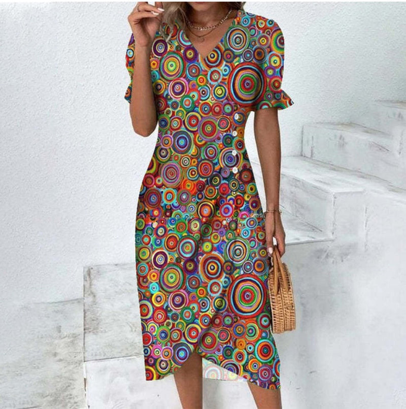 Nathalie - abito fine con bottoni