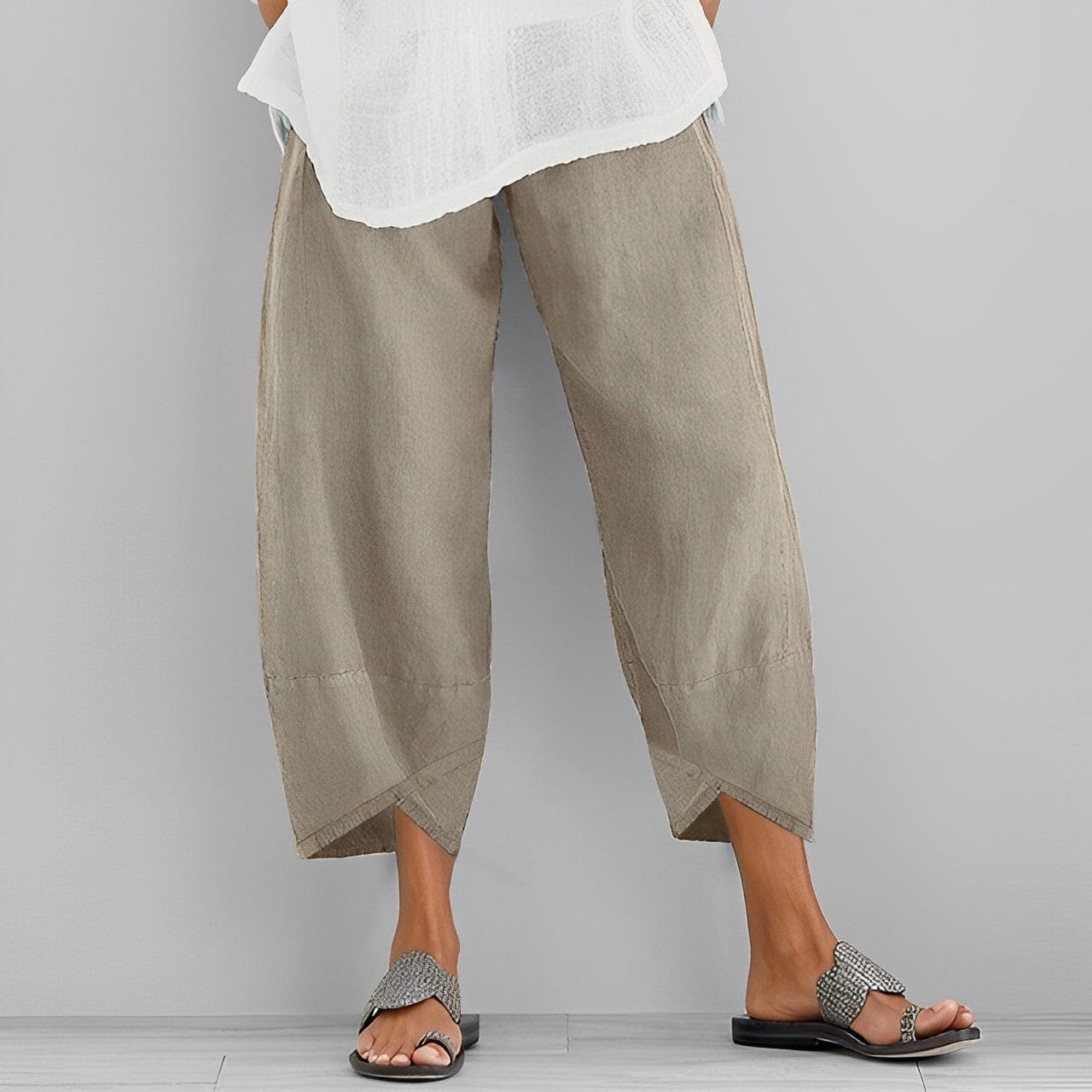 Pantaloni casual in lino per donna - Judit