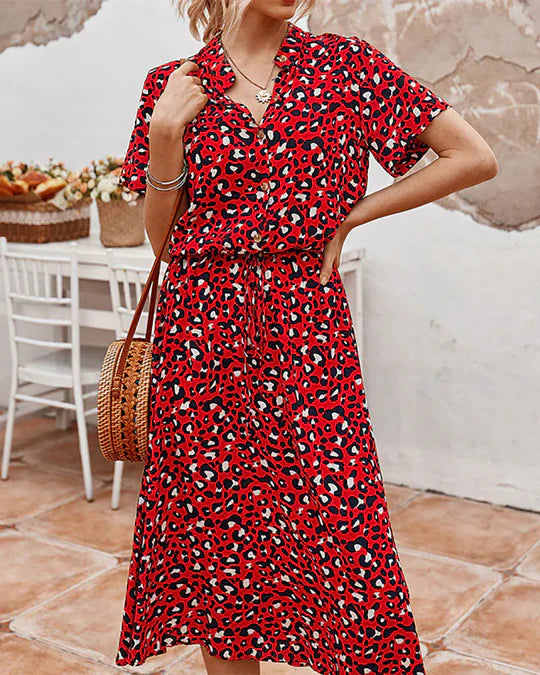 Clara –abito midi a pois