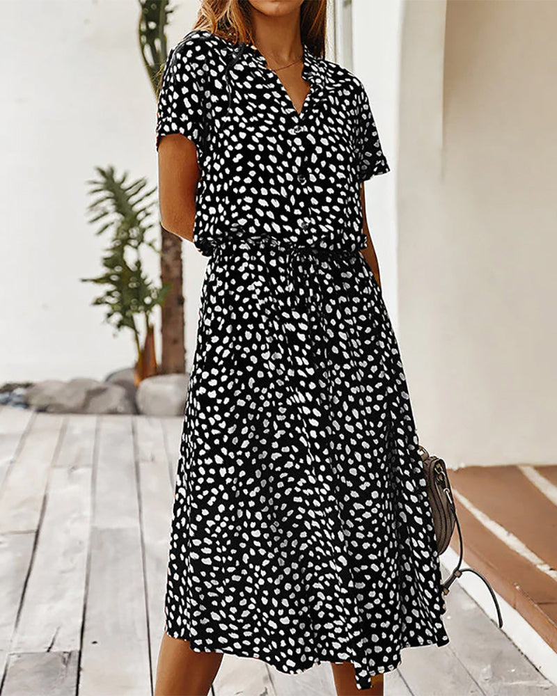 Clara –abito midi a pois
