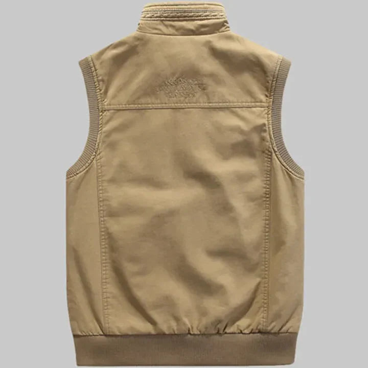 Gilet multitasche vintage da uomo