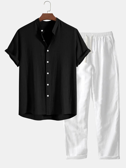 Sergio - camicia e pantaloni di lino in un set