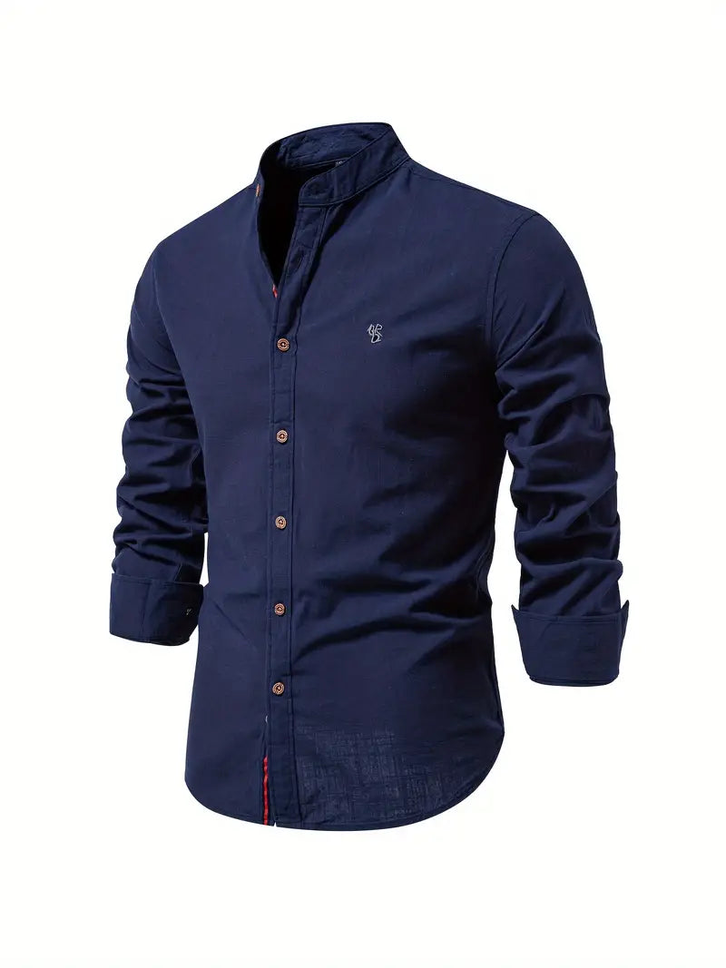 Benjamin –camicia a maniche lunghe con bottoni per la primavera