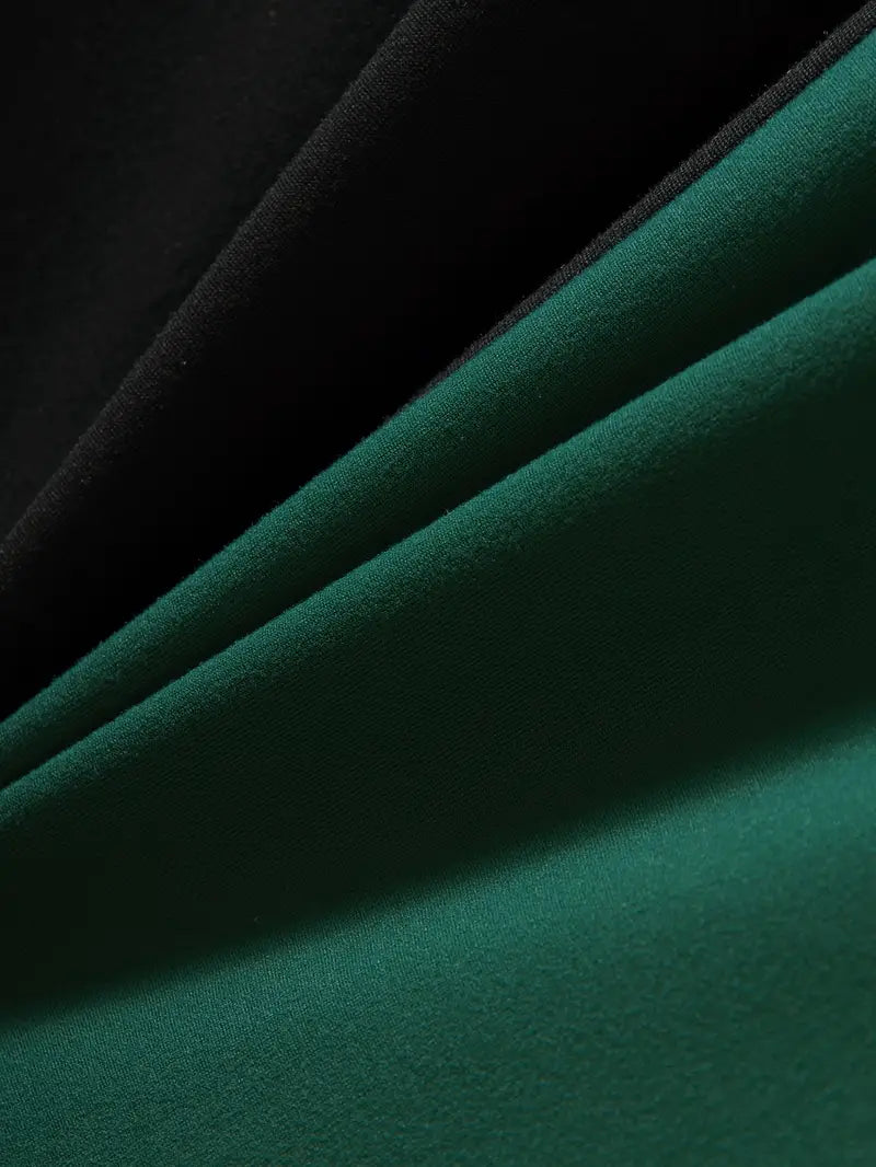 Robert - t-shirt elegante color block con maniche corte e scollo rotondo