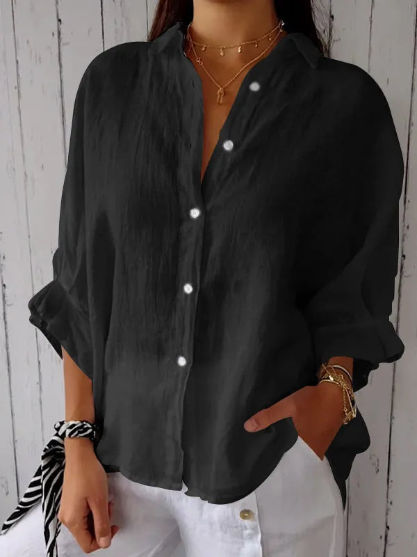 Naomi - top casual in lino da donna