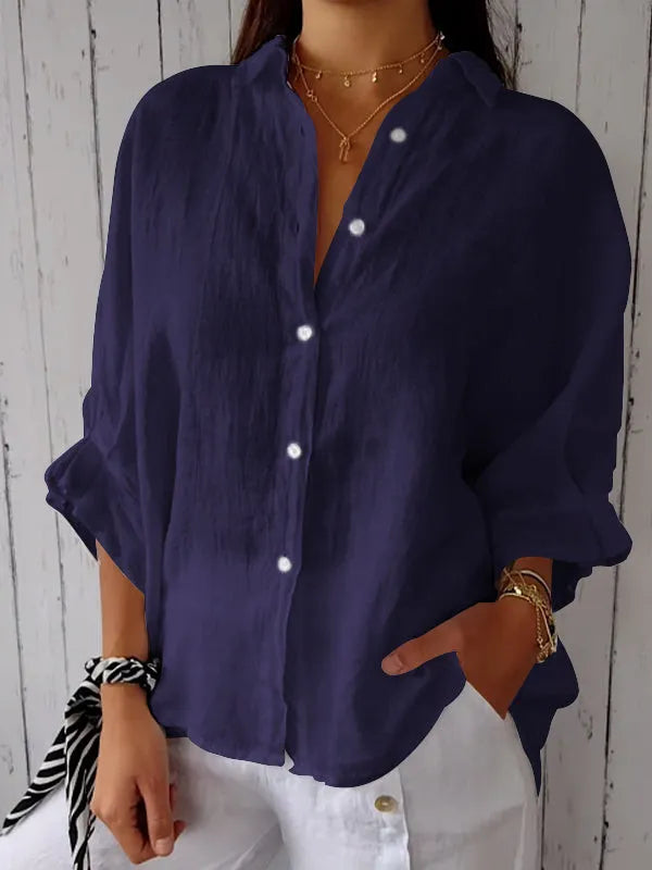 Naomi - top casual in lino da donna