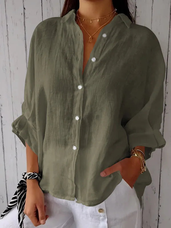 Naomi - top casual in lino da donna