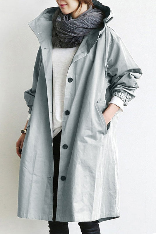 Bellerue - trench impermeabile con cappuccio