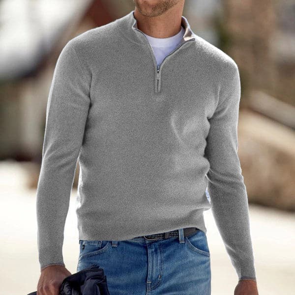 Baptiste - pullover da uomo alla moda con zip