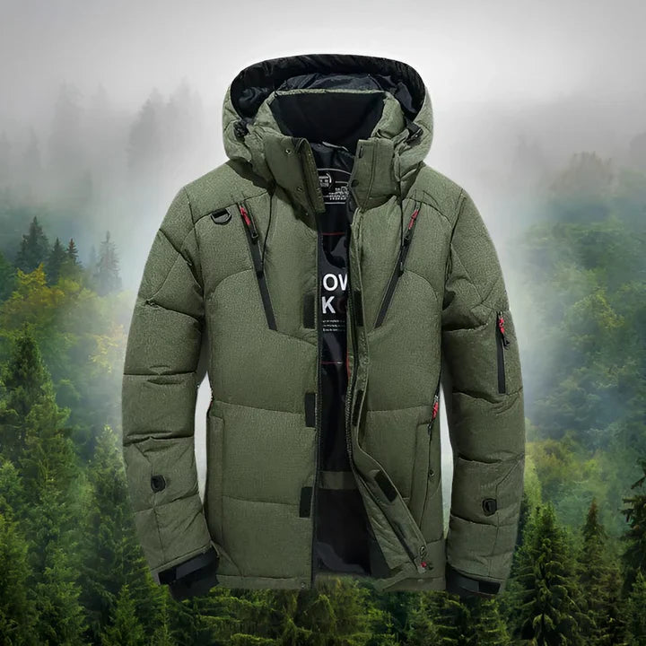 Parka arctic shield da uomo in piumino con cappuccio staccabile