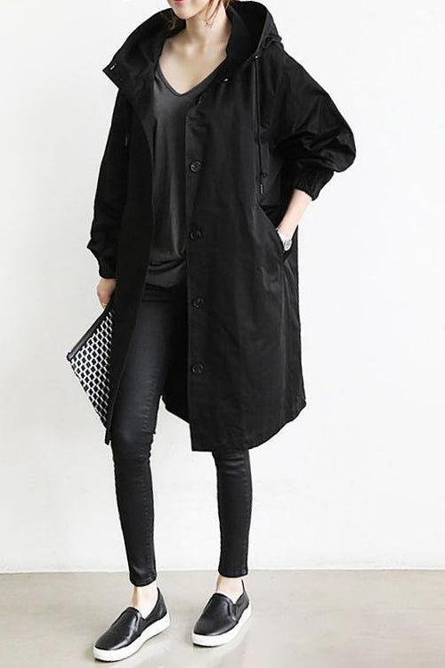 Bellerue - trench impermeabile con cappuccio