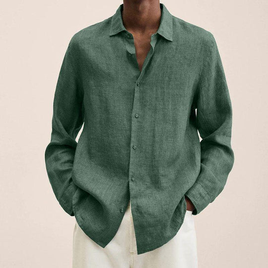 Elegante camicia da uomo in lino: La leggerezza contro la versatilità