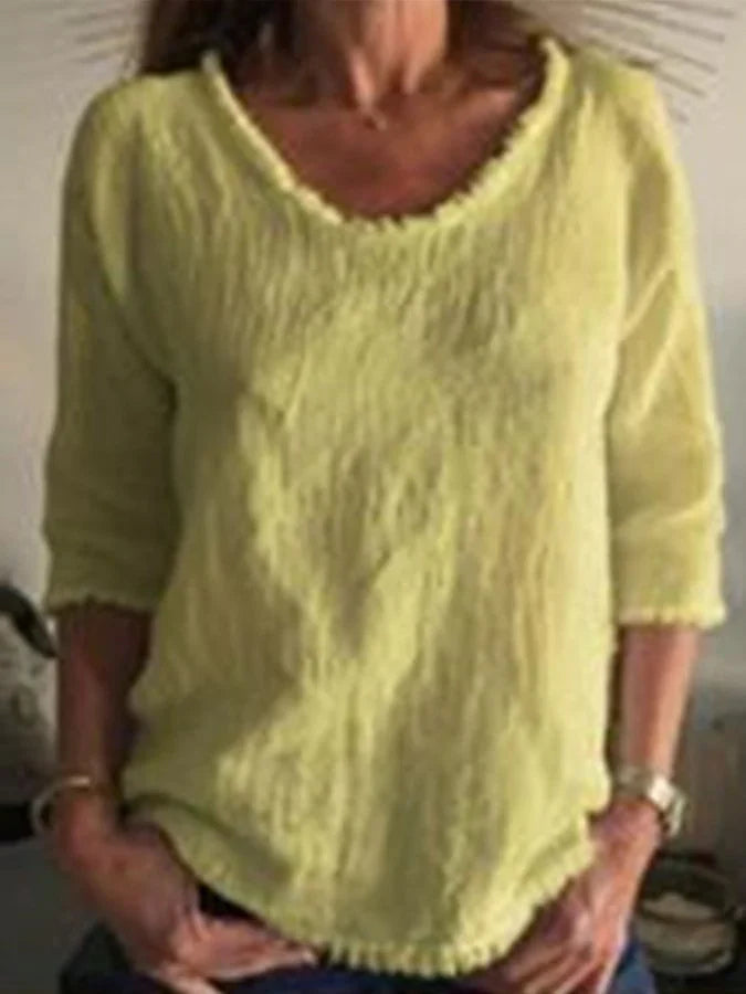 Top casual in lino: comodo ed elegante