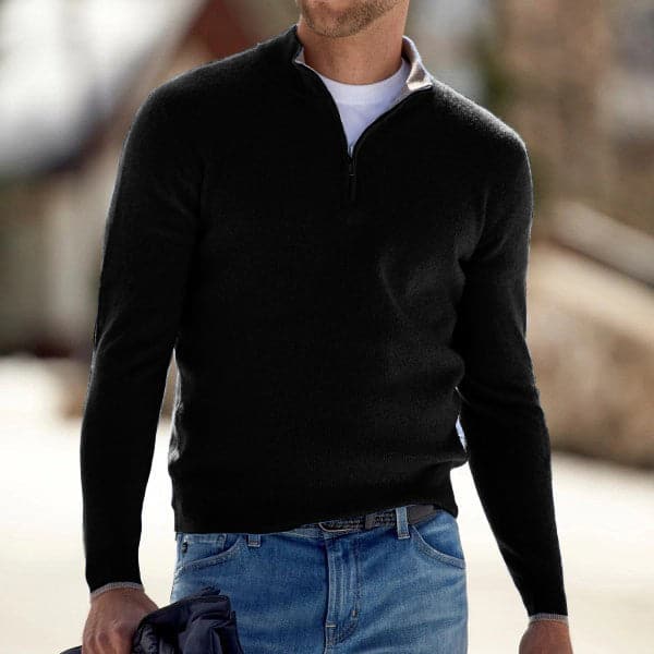 Baptiste - pullover da uomo alla moda con zip