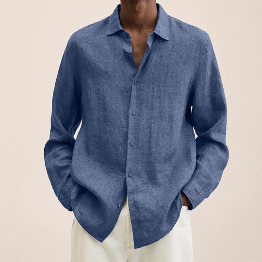 Elegante camicia da uomo in lino: La leggerezza contro la versatilità