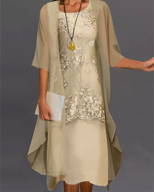 Abito in chiffon due pezzi- Roma