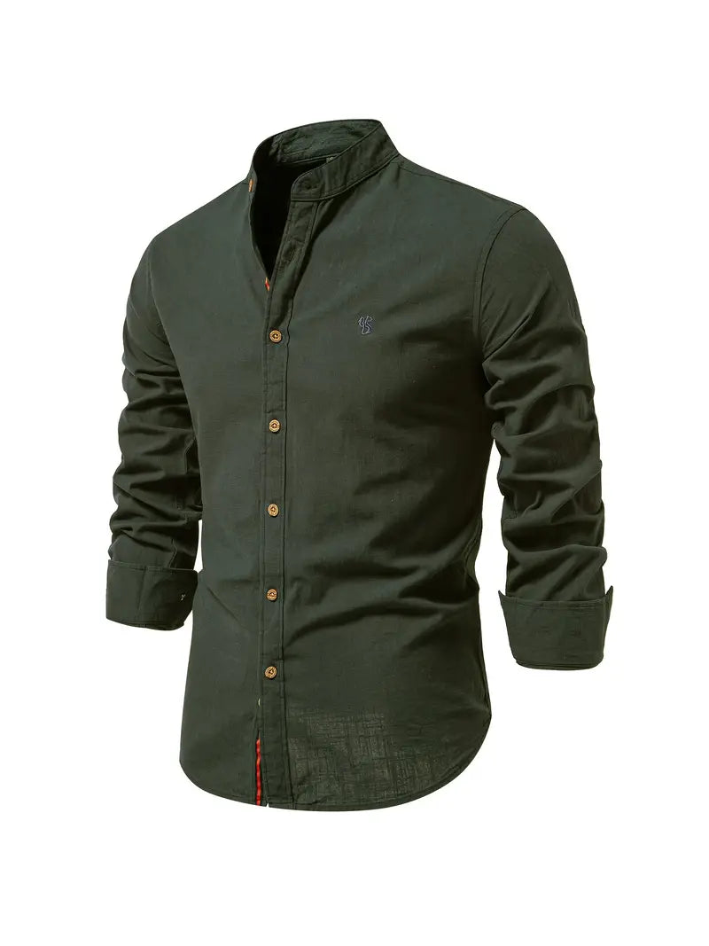 Benjamin –camicia a maniche lunghe con bottoni per la primavera