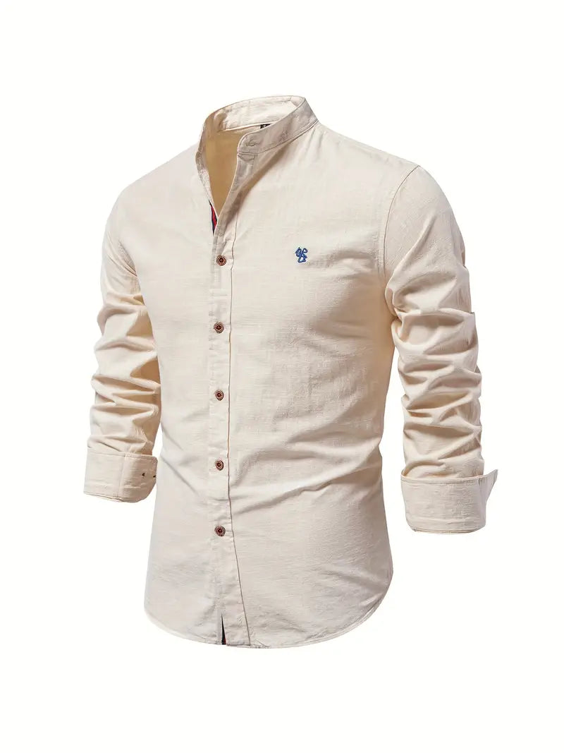 Benjamin –camicia a maniche lunghe con bottoni per la primavera