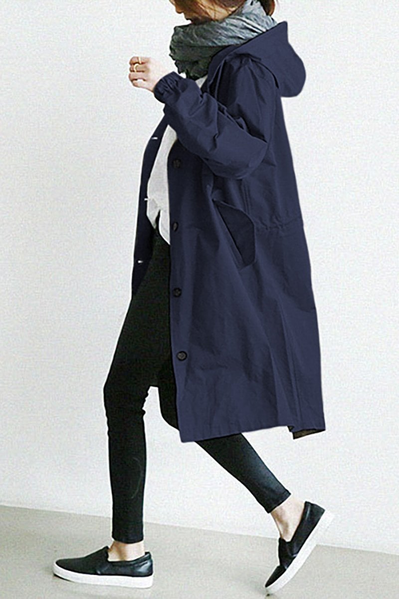 Bellerue - trench impermeabile con cappuccio