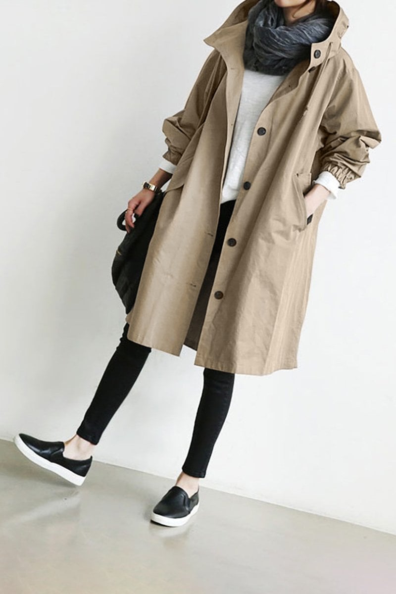 Bellerue - trench impermeabile con cappuccio