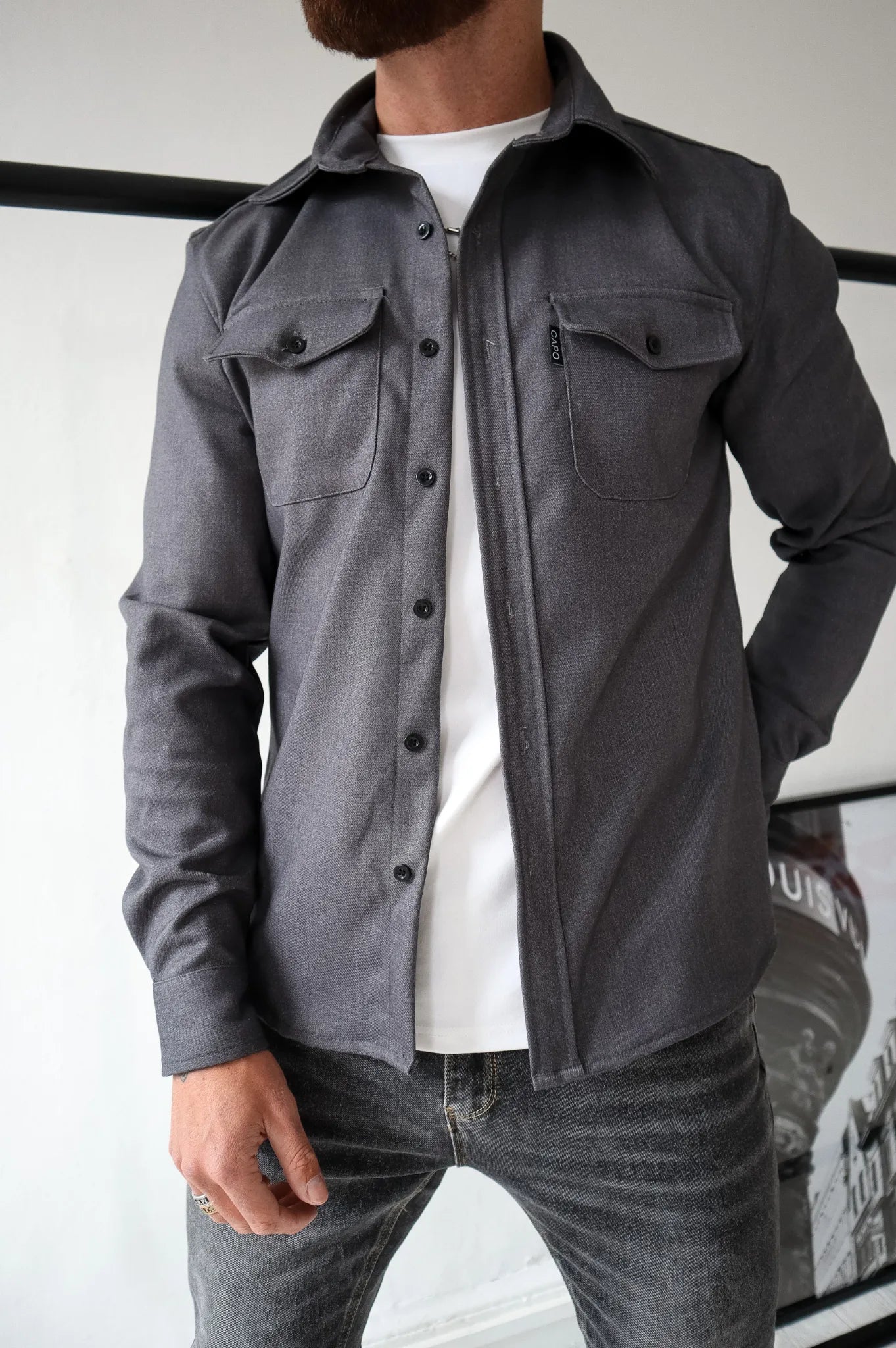 Giacca-camicia moderna per uomo - Azan