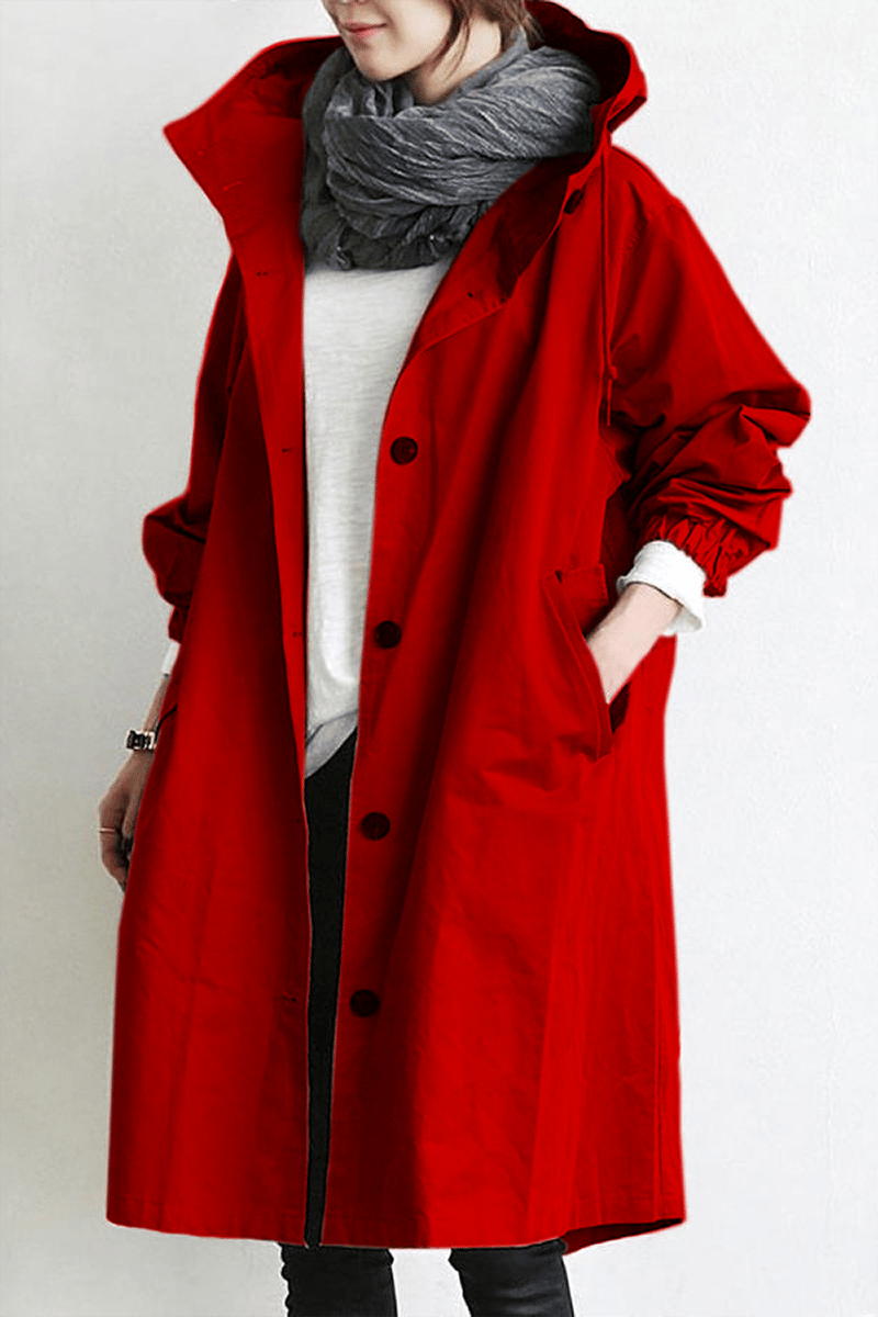 Bellerue - trench impermeabile con cappuccio