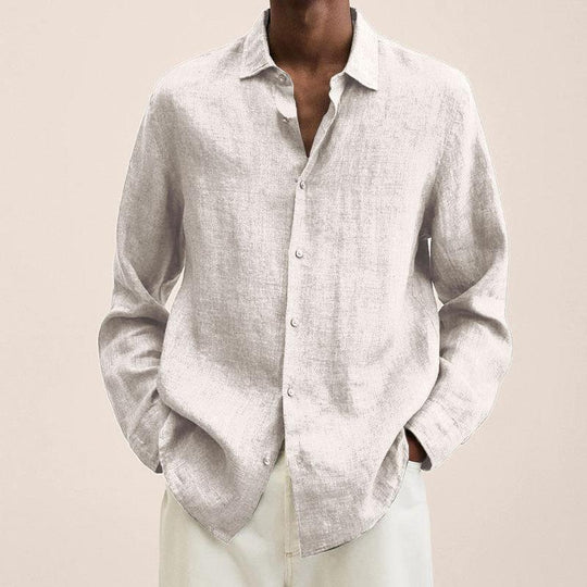 Elegante camicia da uomo in lino: La leggerezza contro la versatilità
